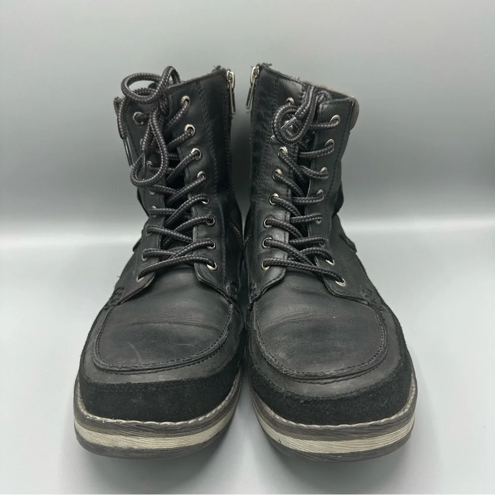 GBX Black Leather Boots Men’s Size 10 Hiking Work Casual